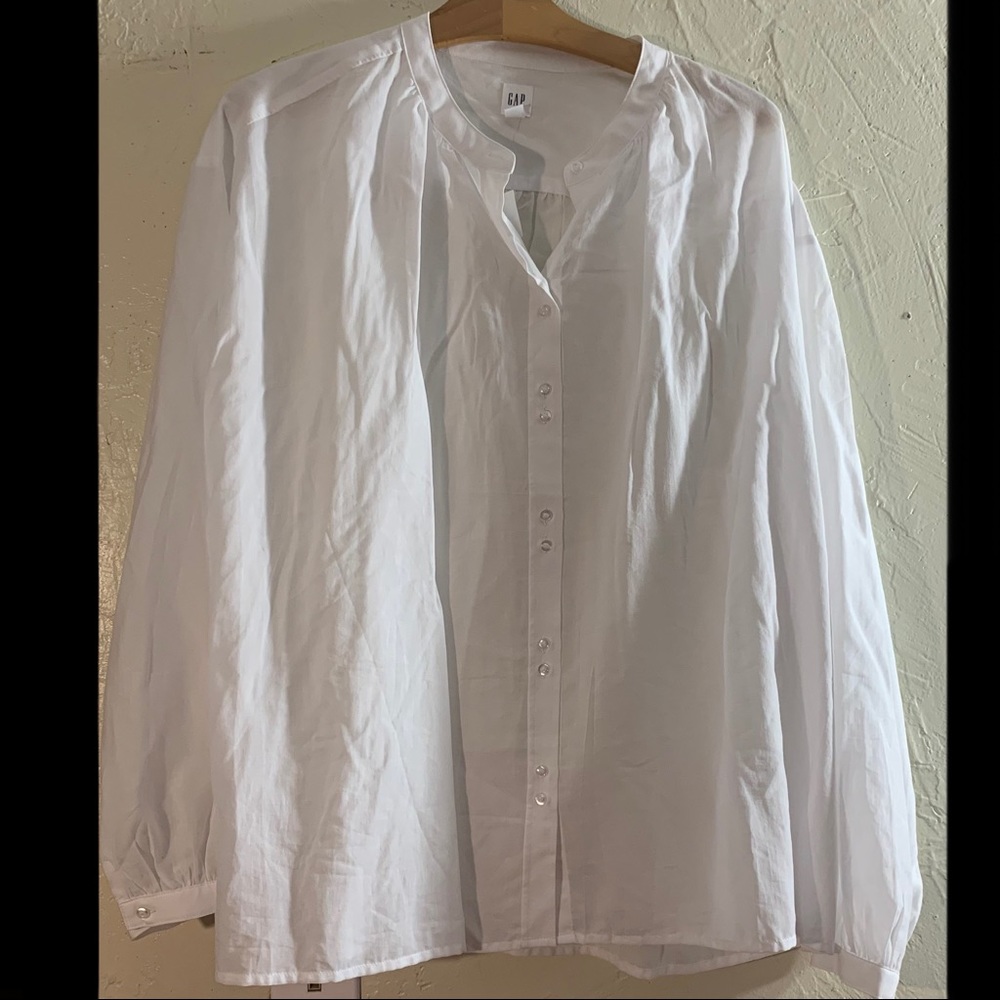 GAP Band Collar Double Button Shirt